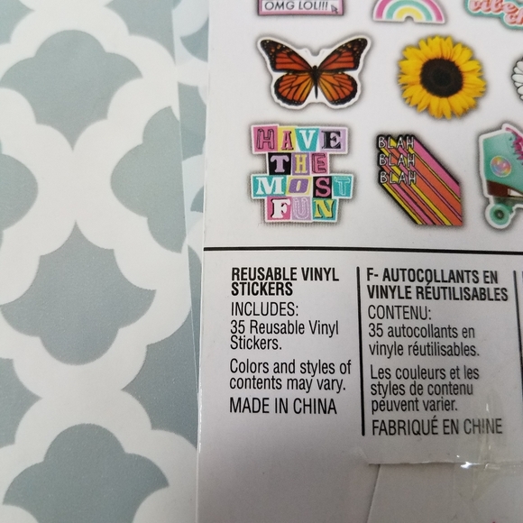 Fashion Angels 35 Reusable Vinyl Stickers New - Picture 5 of 5